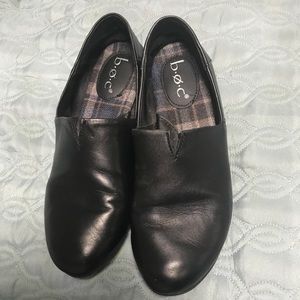 Boc flats black leather size 8
